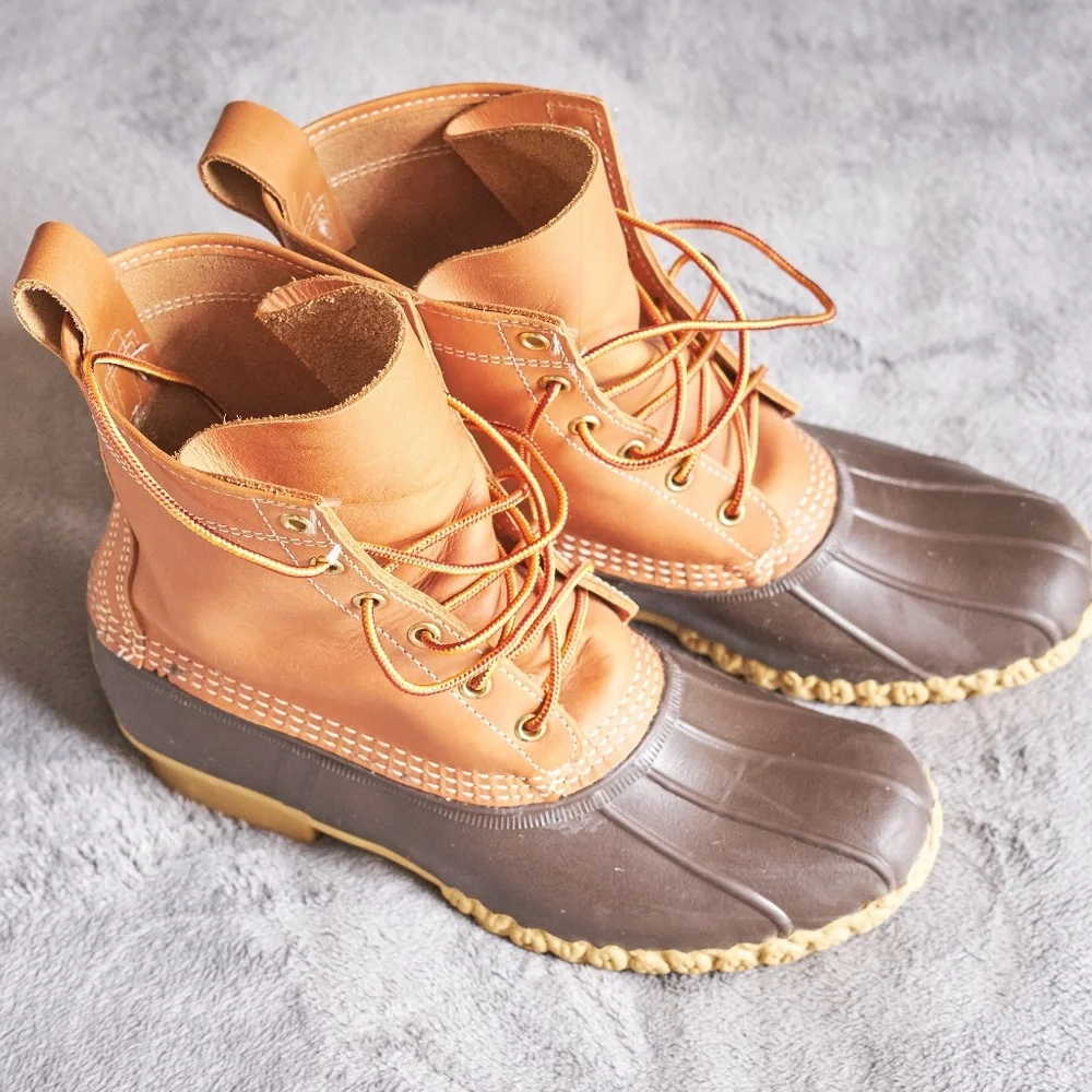 L.L. Bean Tan and Brown Men's Rain & Snow Boots